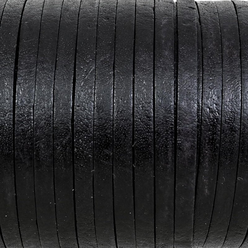 GENIQUE 3mm Leather Cord, Leather String Cord, Leather Strips for Leather Shoe Laces, Necklace, Bracelets, Jewelry Making, Crafting (3mm Black Distressed 5Mtr) - Image 4